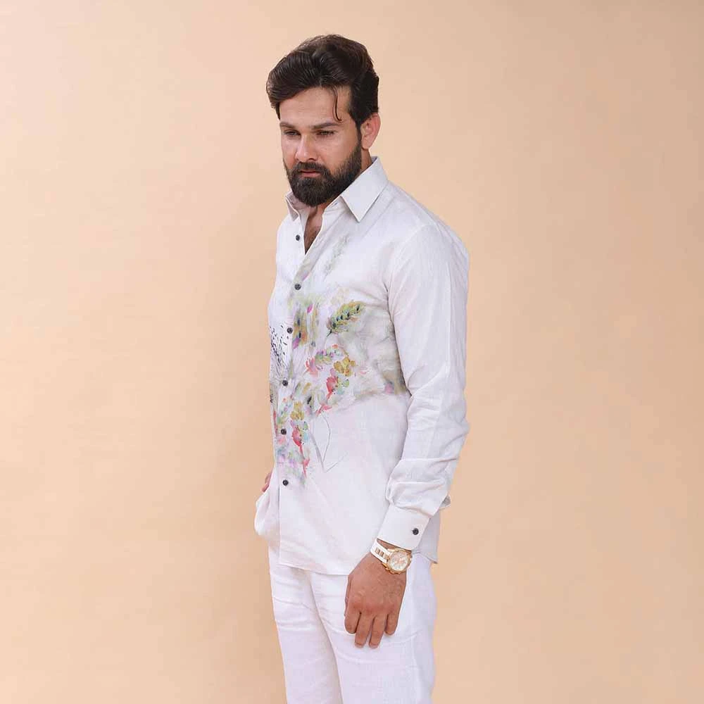 Petal Stain Full Sleeve Shirt
