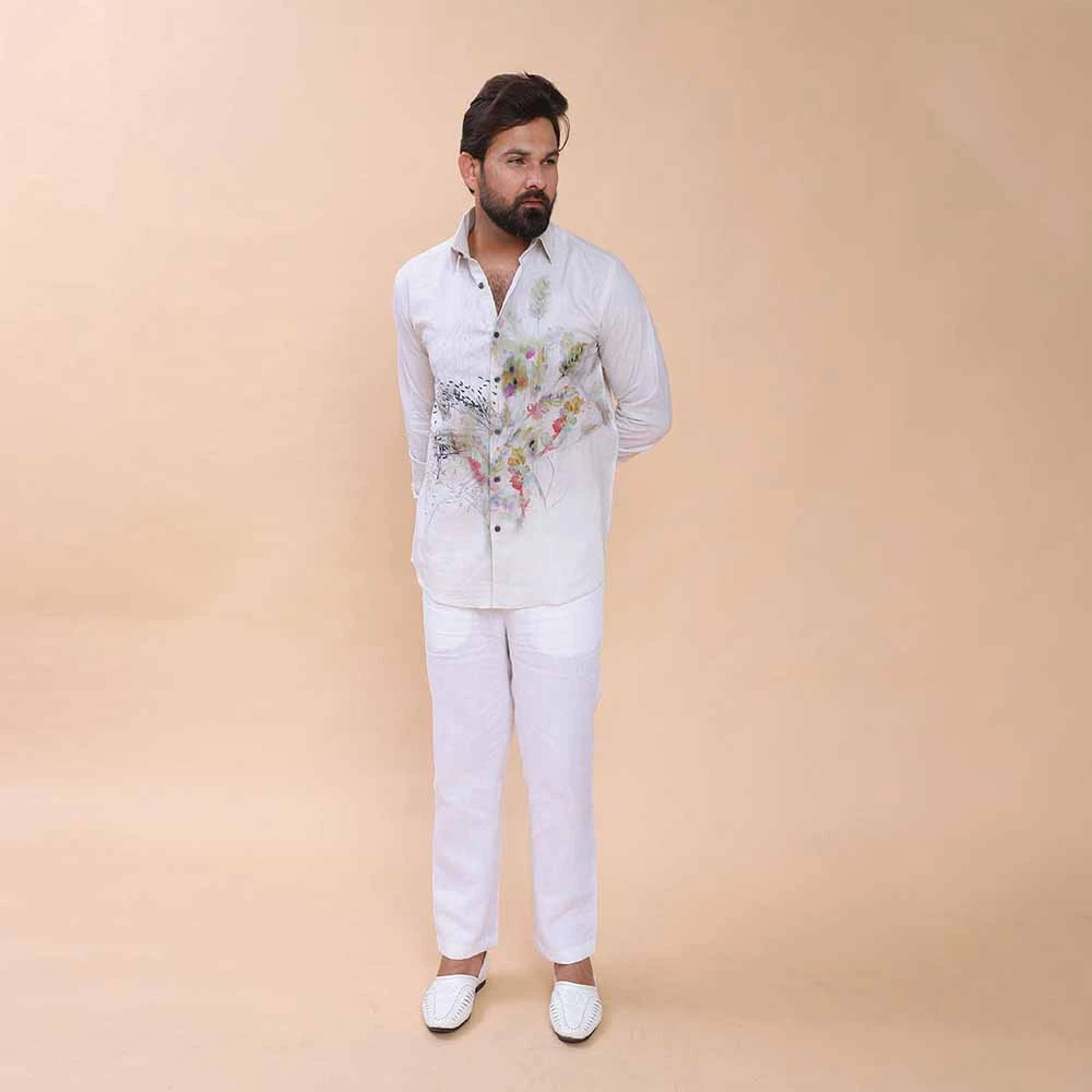 Petal Stain Full Sleeve Shirt