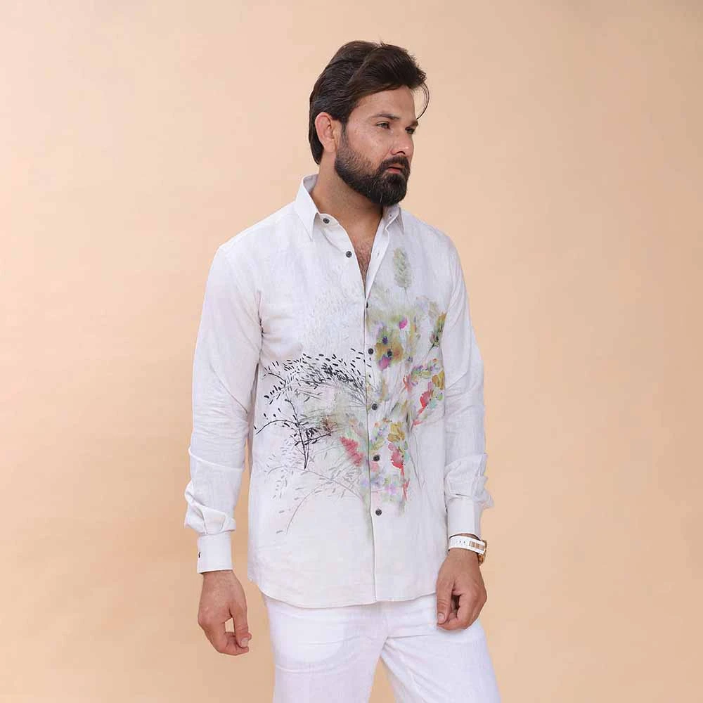 Petal Stain Full Sleeve Shirt